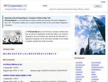 Tablet Screenshot of nycorporatelist.com
